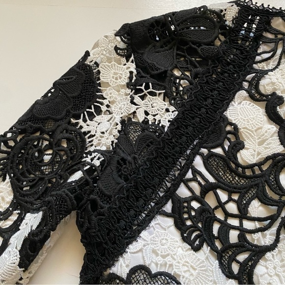 Alexis sheena lace mini black and white Macrame dress size XS - Picture 8 of 10